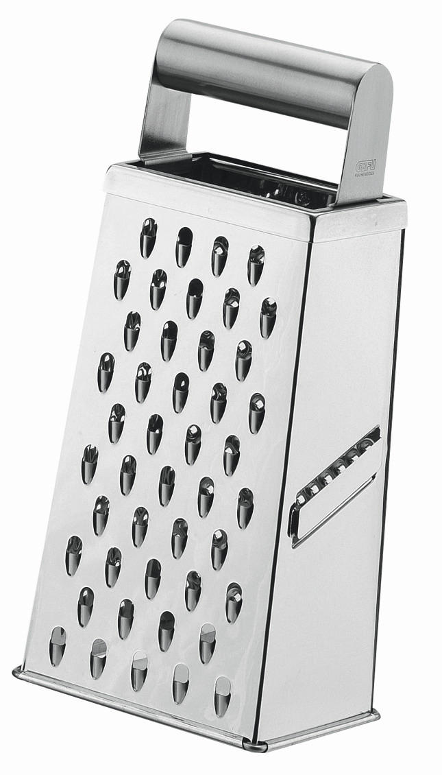 ČETVOROSTRANO RENDE - boja nerđajućeg čelika, Osnovno, metal (24cm) - Gefu