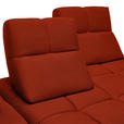 ECKSOFA in Struktur Dunkelorange  233/313 cm  - Dunkelorange/Schwarz, Design, Kunststoff/Textil (233/313cm) - Emilio Belluti