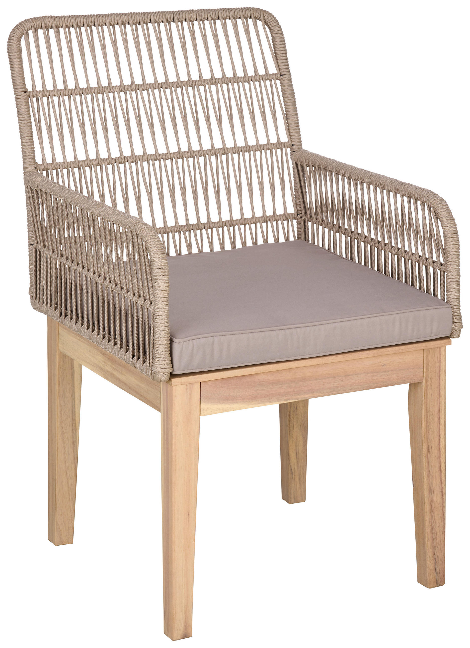 Gartenstuhl Bergen Aus Holz/kunststoff/textil