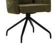 ARMLEHNSTUHL  Sitzfläche 180° drehbar Mikrofaser  - Schwarz/Grün, Design, Textil/Metall (60/90/68cm) - Carryhome