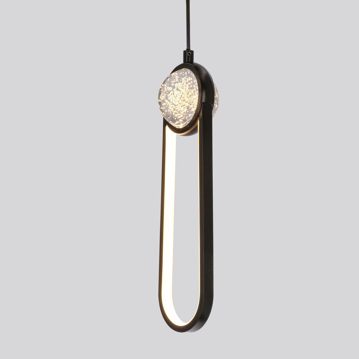 LED-PENDELLEUCHTE 10/7,8/120 cm  - Schwarz/Weiß, Design, Kunststoff/Metall (10/7,8/120cm)