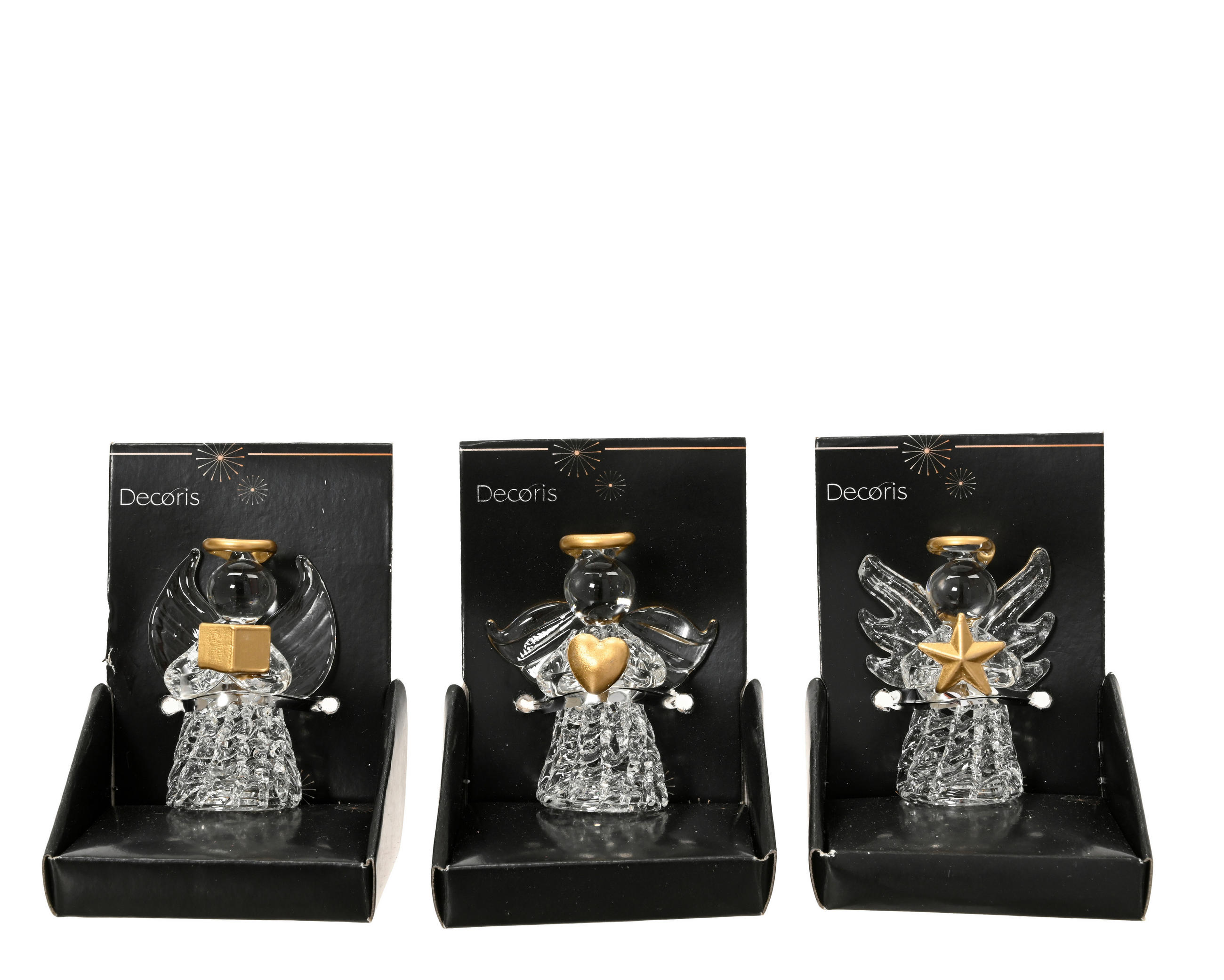 CHRISTBAUMKUGEL  - Transparent/Goldfarben, LIFESTYLE, Glas (4/4/4.5cm)