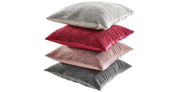 KISSENHÜLLE WAVE 50/50 cm - Mauve, Basics, Textil (50/50cm) - Novel
