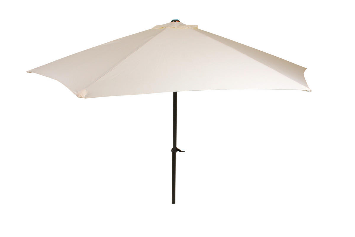 SLUNEČNÍK  - šedá/krémová, Moderní, kov/textil (300/250cm) - Gardenson