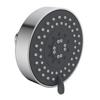 DUSCHKOPF   - Chromfarben/Dunkelgrau, Design, Kunststoff (10/9/10cm) - Schütte