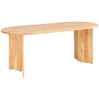 ESSTISCH Akazie vollmassiv oval Akaziefarben  - Akaziefarben, MODERN, Holz (200/76/90cm) - MID.YOU