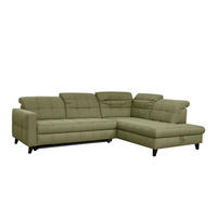 SAROKKANAPÉ textil zöld  - fekete/zöld, Design, textil/fa (297/216cm) - Xora