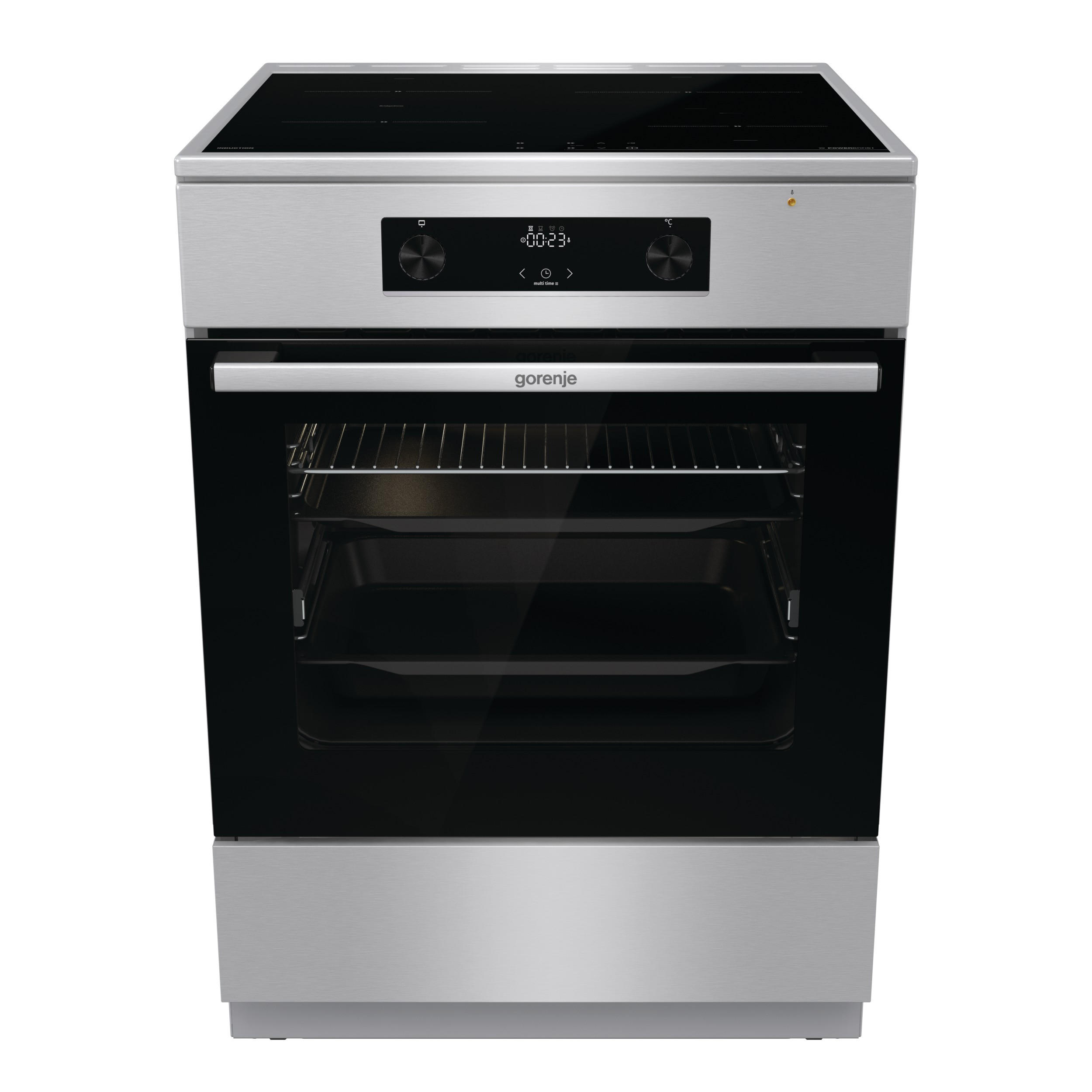 HERDSET GEIT6C60XPG  - Edelstahlfarben, MODERN, Glas/Kunststoff (60/85/60cm) - Gorenje