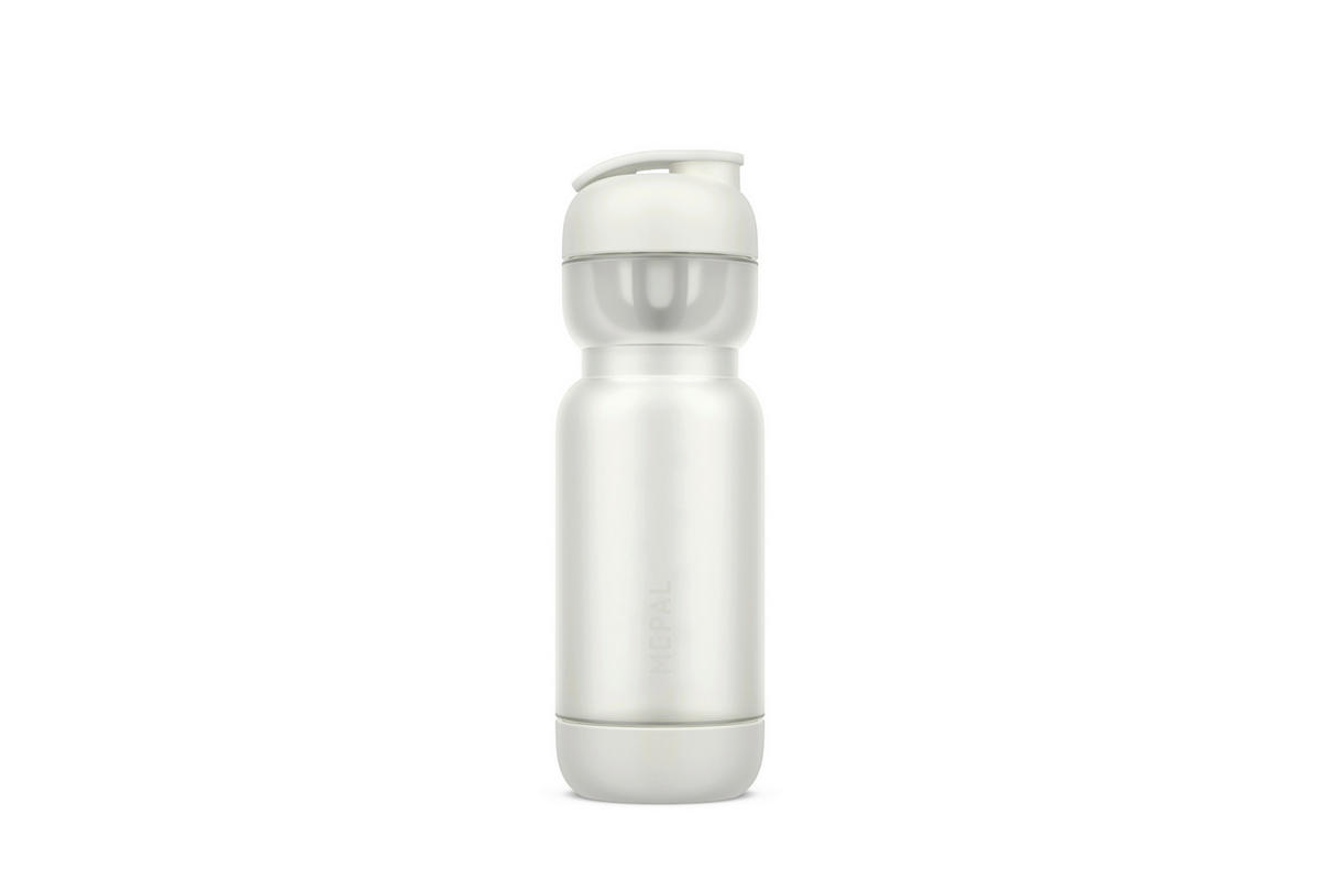 TRINKFLASCHE  - Weiß, KONVENTIONELL, Kunststoff (8cm) - Mepal