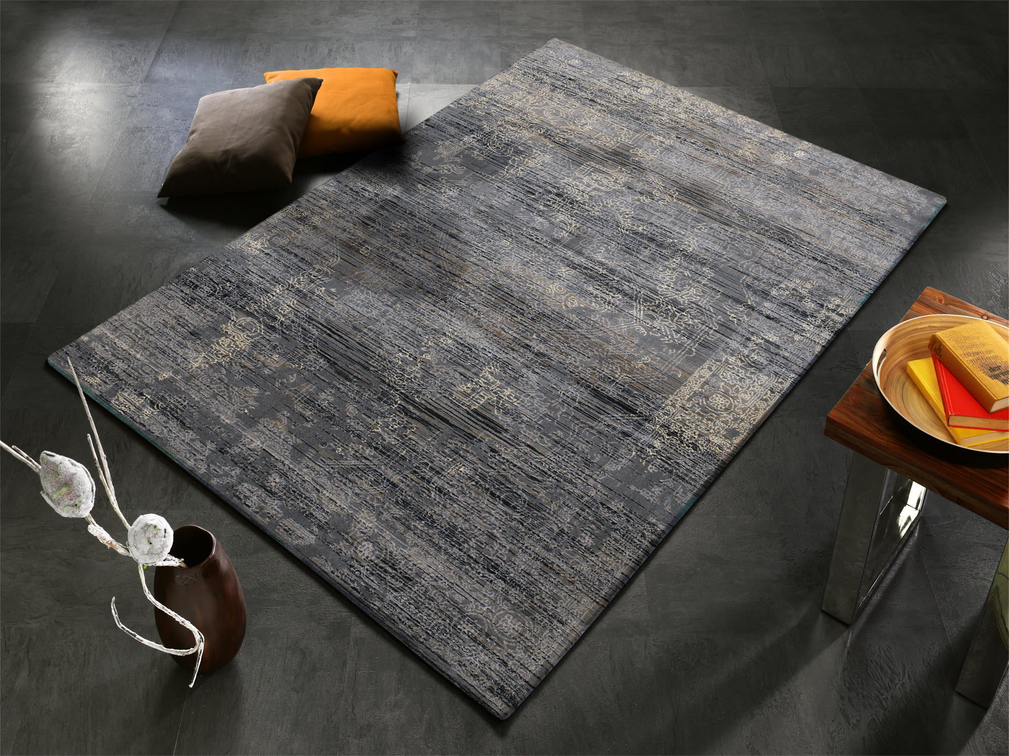 FLACHWEBETEPPICH 200/300 cm Wave Kontura Creme, Grau  - Creme/Grau, Design, Textil (200/300cm) - Musterring