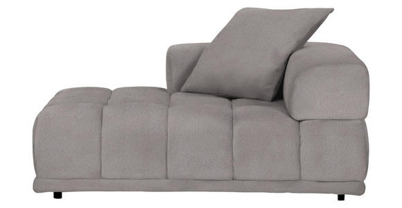 SOFAELEMENT  in Flachgewebe Greige  - Greige/Schwarz, KONVENTIONELL, Kunststoff/Textil (125/66/155cm) - Carryhome