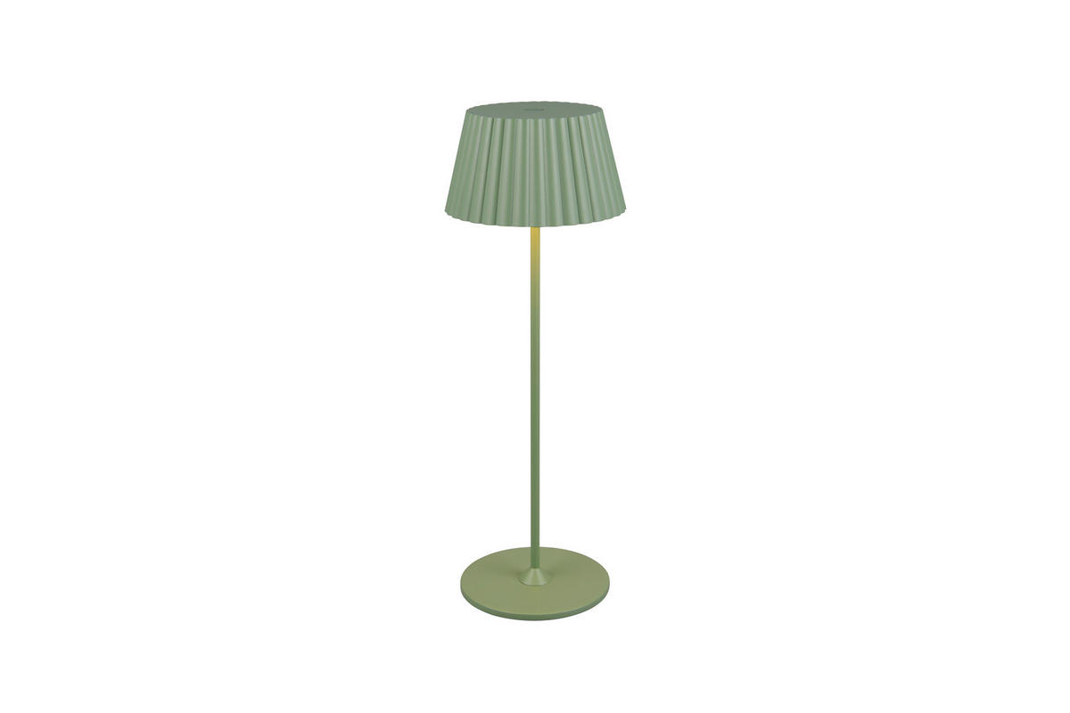 STOLNÍ LAMPA NA BATERIE 13,5/39,1 cm - zelená, Trend, kov (13,5/39,1cm)