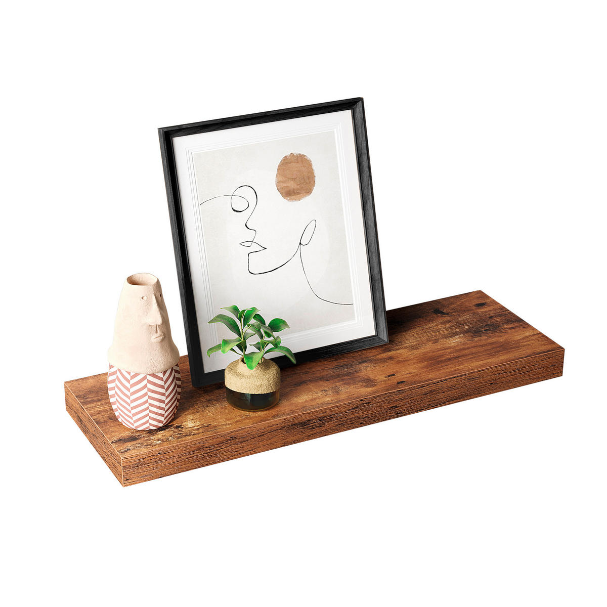 WANDBOARD in 60/3.8/20 cm Braun, Schwarz  - Schwarz/Braun, Trend, Holzwerkstoff (60/3.8/20cm) - Boxxx