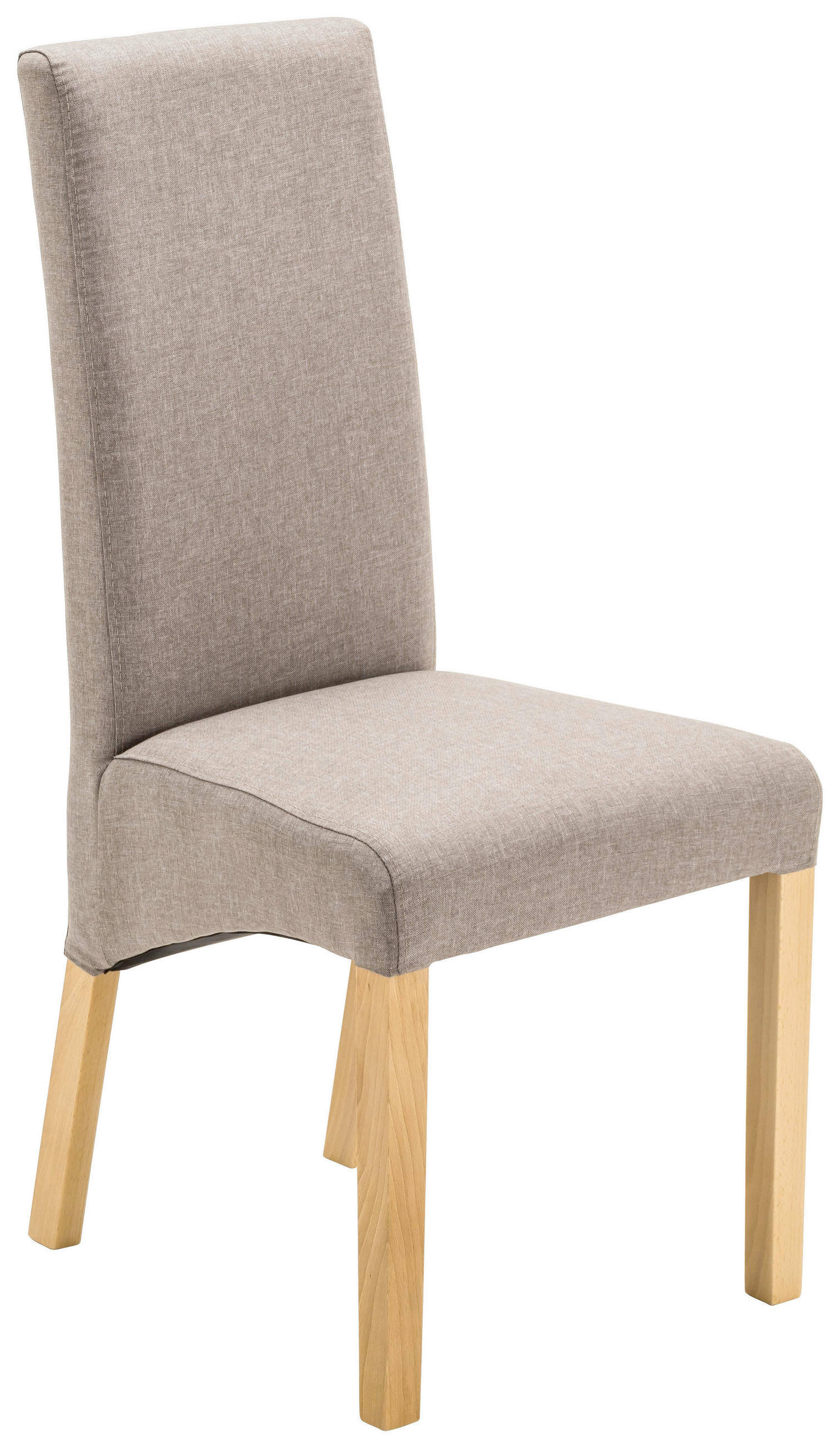 STUHL   Webstoff  - Taupe/Eichefarben, KONVENTIONELL, Holz/Textil (47/102/57cm) - Xora