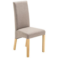 STUHL   Webstoff  - Taupe/Eichefarben, KONVENTIONELL, Holz/Textil (47/102/57cm) - Xora