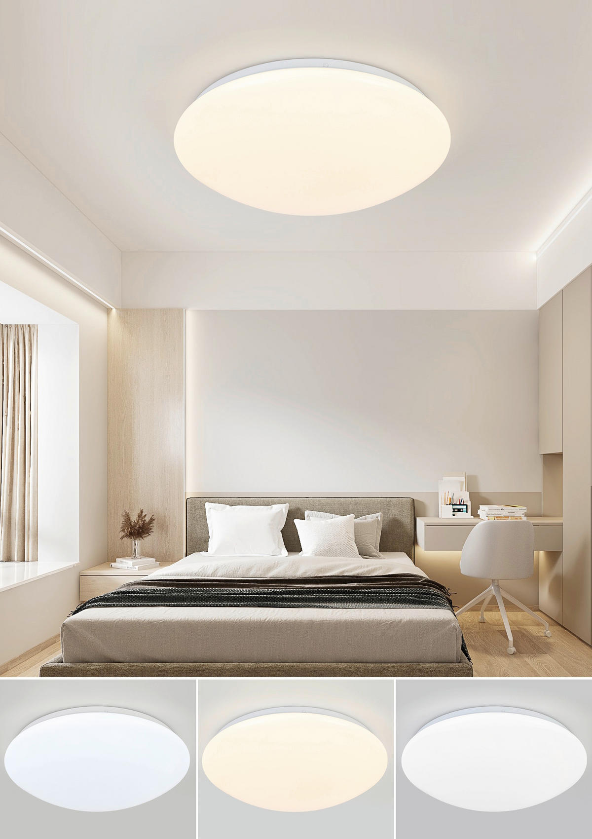 LED PLAFONJERA  - bela, Osnovno, metal/plastika (29/7,5cm) - Boxxx