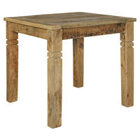 ESSTISCH 80/80/76 cm Echtholz  Holz quadratisch Braun  - Braun, MODERN, Holz (80/80/76cm) - MID.YOU