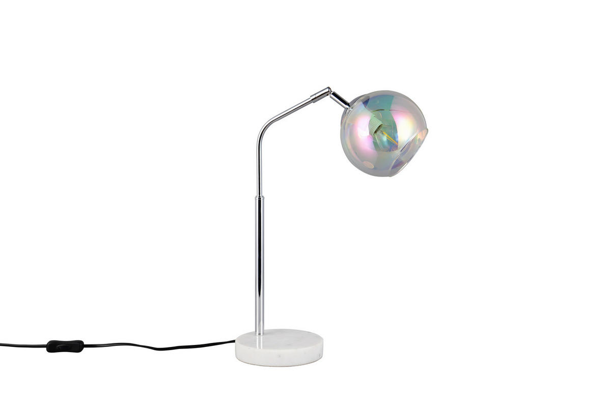 TISCHLEUCHTE - Chromfarben, Design, Glas/Metall (28/15/45cm) - Trio Leuchten