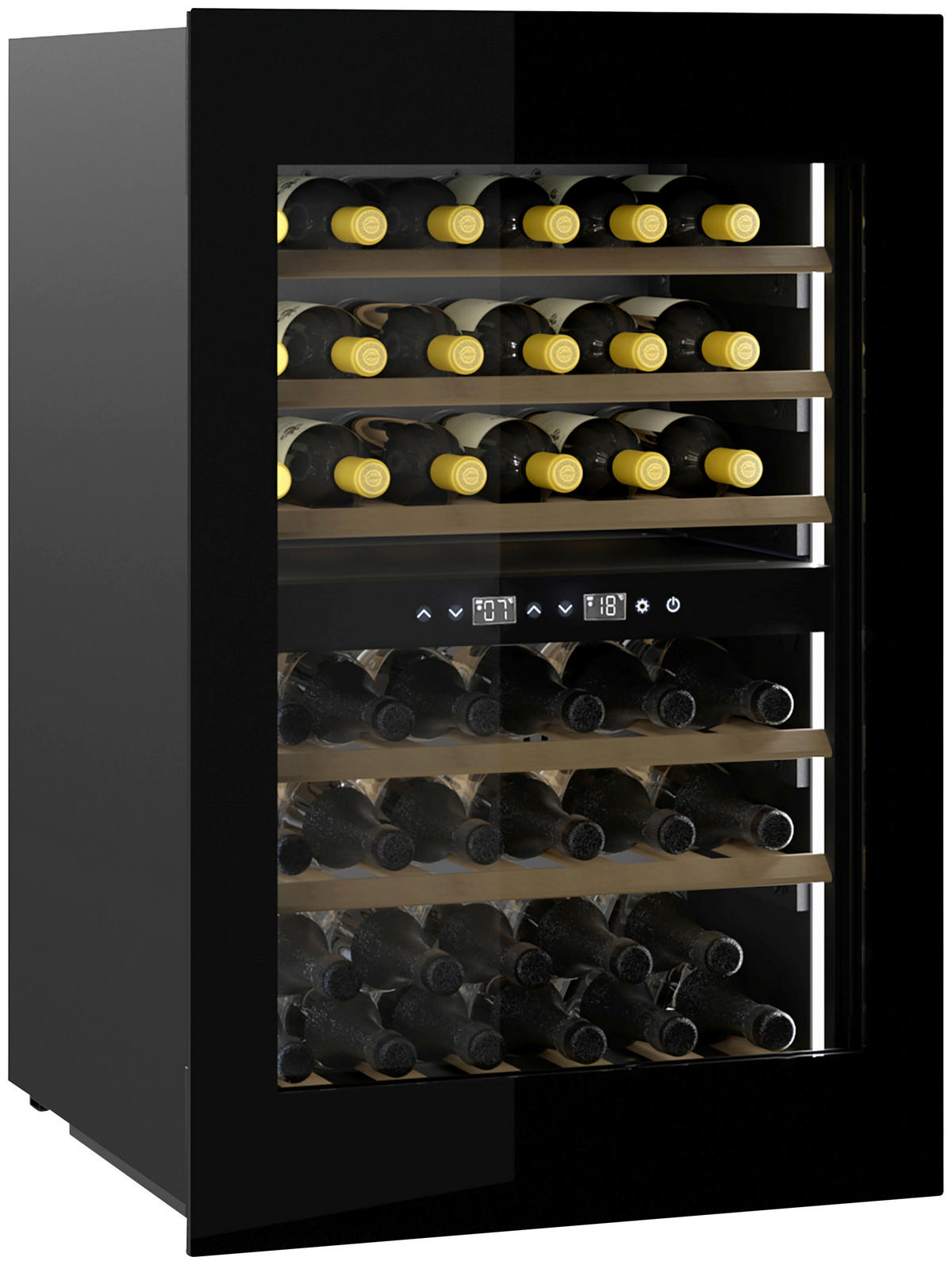 WEINKÜHLSCHRANK 7814  - Blau, Basics, Glas/Metall (59,5/89,1/55,9cm) - CASO Design