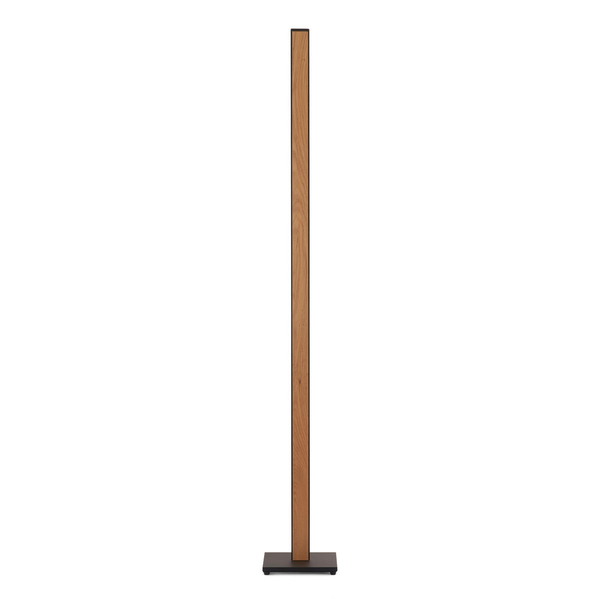 LED-STEHLEUCHTE Form 22/160/22 cm  - Eichefarben/Schwarz, Natur, Holz/Metall (22/160/22cm) - Grossmann