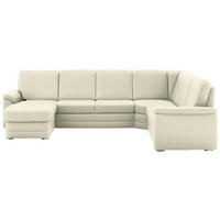 WOHNLANDSCHAFT  in Chenille Beige  - Beige/Alufarben, KONVENTIONELL, Holz/Textil (160/329/235cm) - Beldomo Comfort