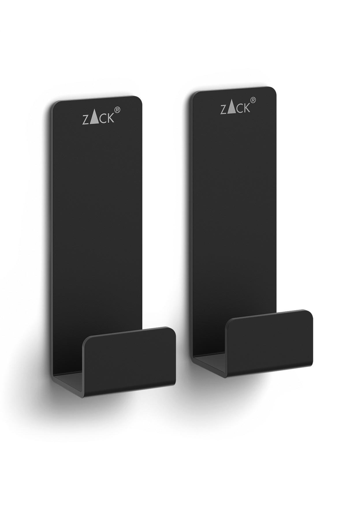 Zack Haken-Set Potes Schwarz 2.5x7.0x2.1 cm