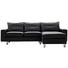 WOHNLANDSCHAFT in Leder Schwarz - Edelstahlfarben/Schwarz, Design, Leder (250/188cm) - Stressless WOHNLANDSCHAFT in Leder Schwarz - Edelstahlfarben/Schwarz, Design, Leder (250/188cm) - Stressless