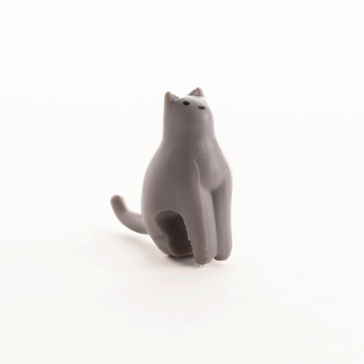 DRŽAČ KESICE ZA ČAJ - siva/bela, Osnovno, prirodni materijali (1,7/3,6/3,2cm) - Kikkerland