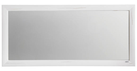 SPIEGEL Weiß - Weiß, LIFESTYLE, Glas/Holzwerkstoff (130,4/60/2,5cm) - Hom`in