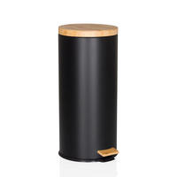 ABFALLEIMER 30 L  - Schwarz, MODERN, Kunststoff/Metall (37/64,5/29cm) - MID.YOU