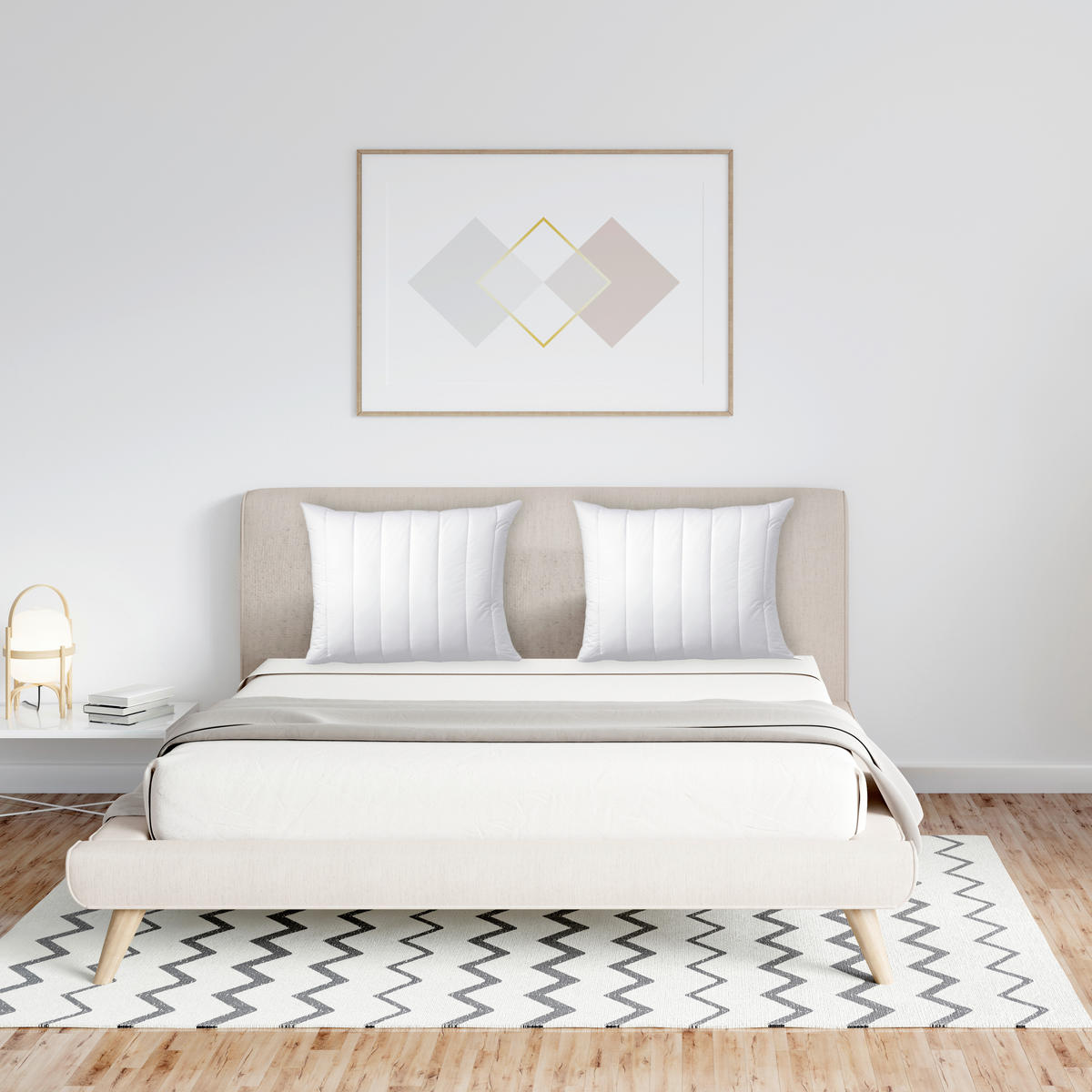 KOPFPOLSTER 70/90 cm   - Weiß, Basics (70/90cm) - Billerbeck