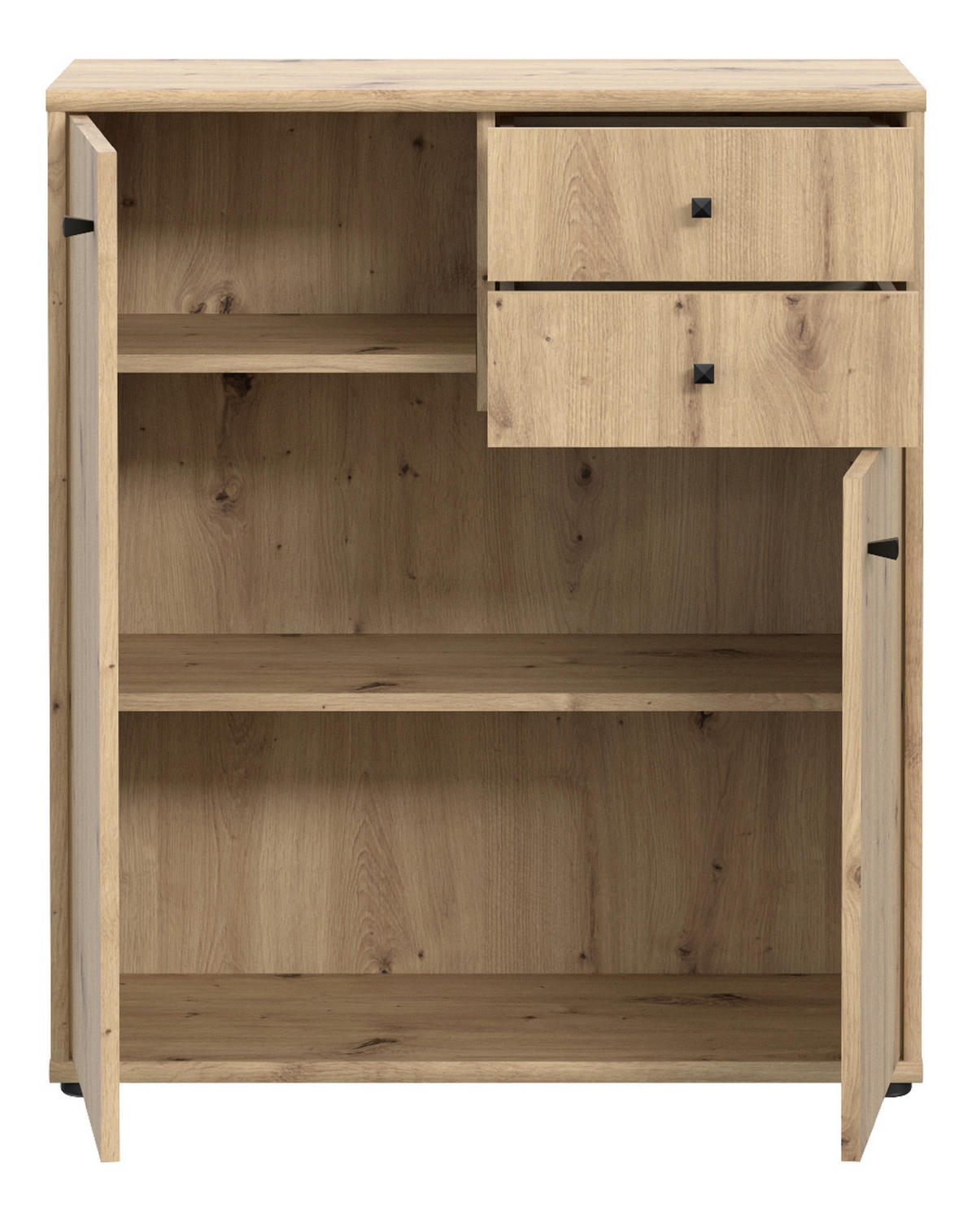 KOMMODE  in Eiche Artisan  - Eiche Artisan, Design, Holzwerkstoff (73,7/85,5/34,8cm)
