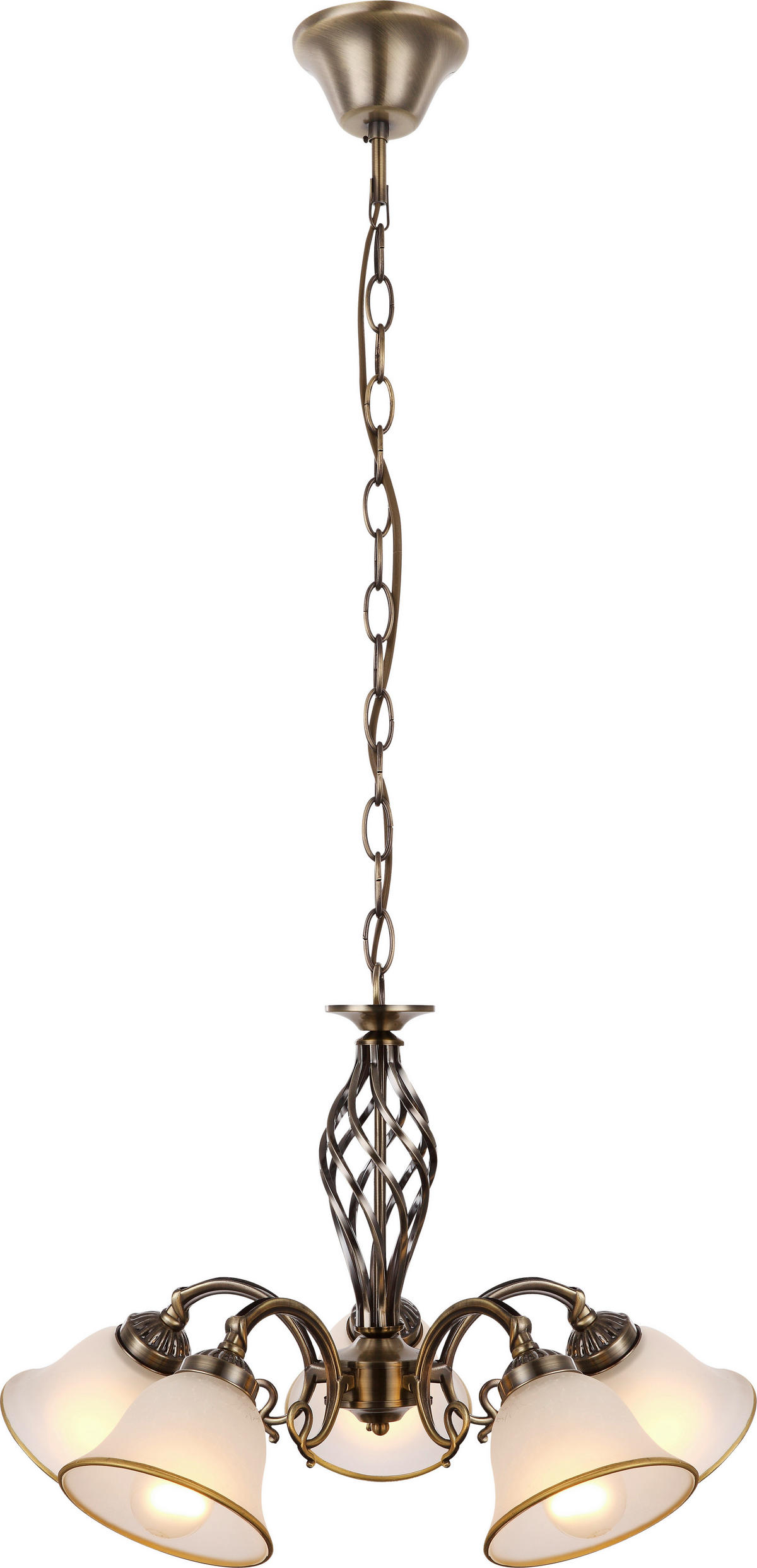 VISEČA SVETILKA        60/120 cm       - Romantika, kovina/steklo (60/120cm) - Globo
