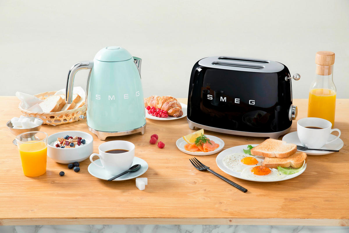 WASSERKOCHER 1,7 l  - Pastellgrün, Basics, Metall (22,3/24,8/17,1cm) - SMEG