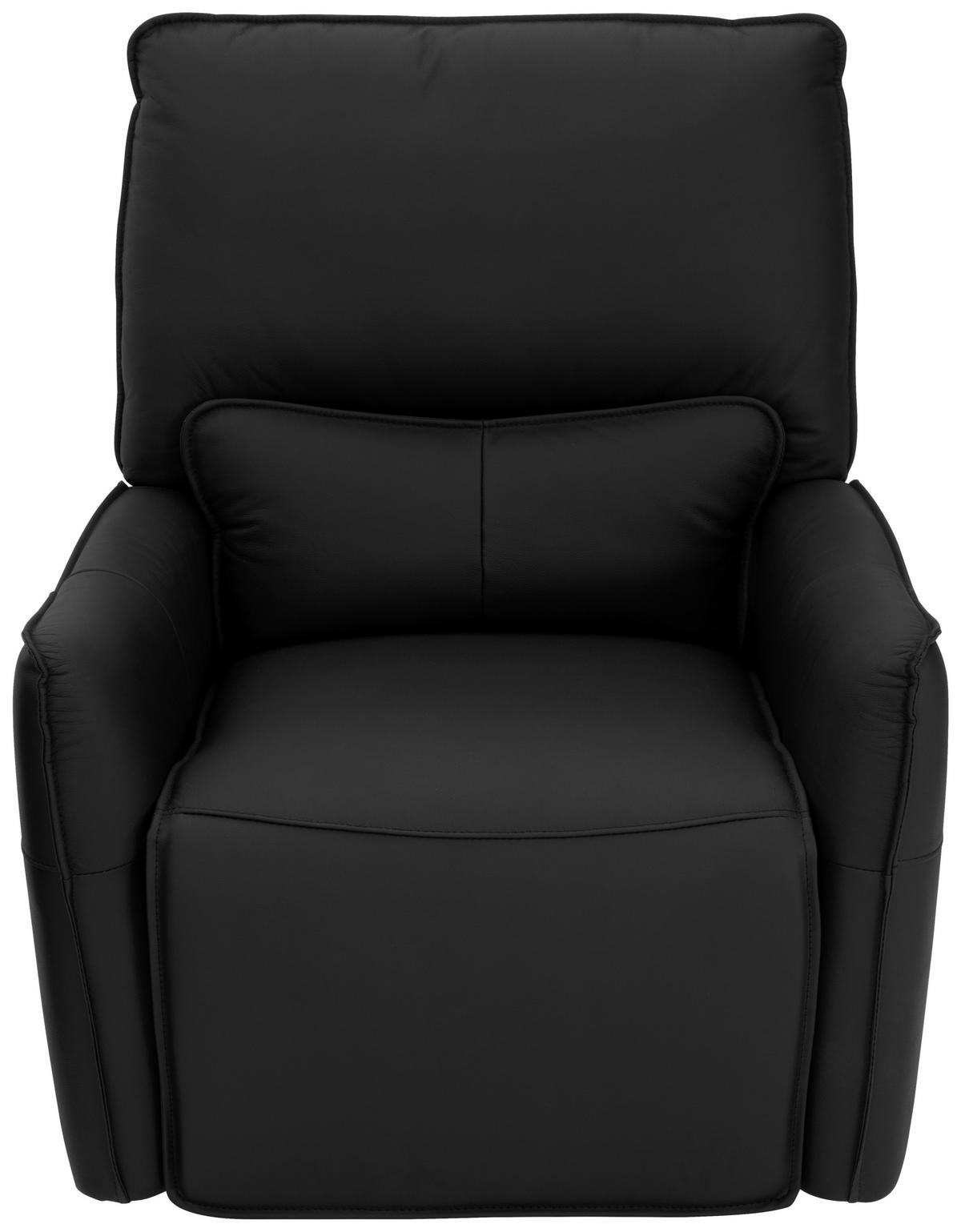ÜLŐGARNITÚRA bőr fekete  - fekete, Konventionell, műanyag/bőr (191/139/82/99/96cm) - MID.YOU