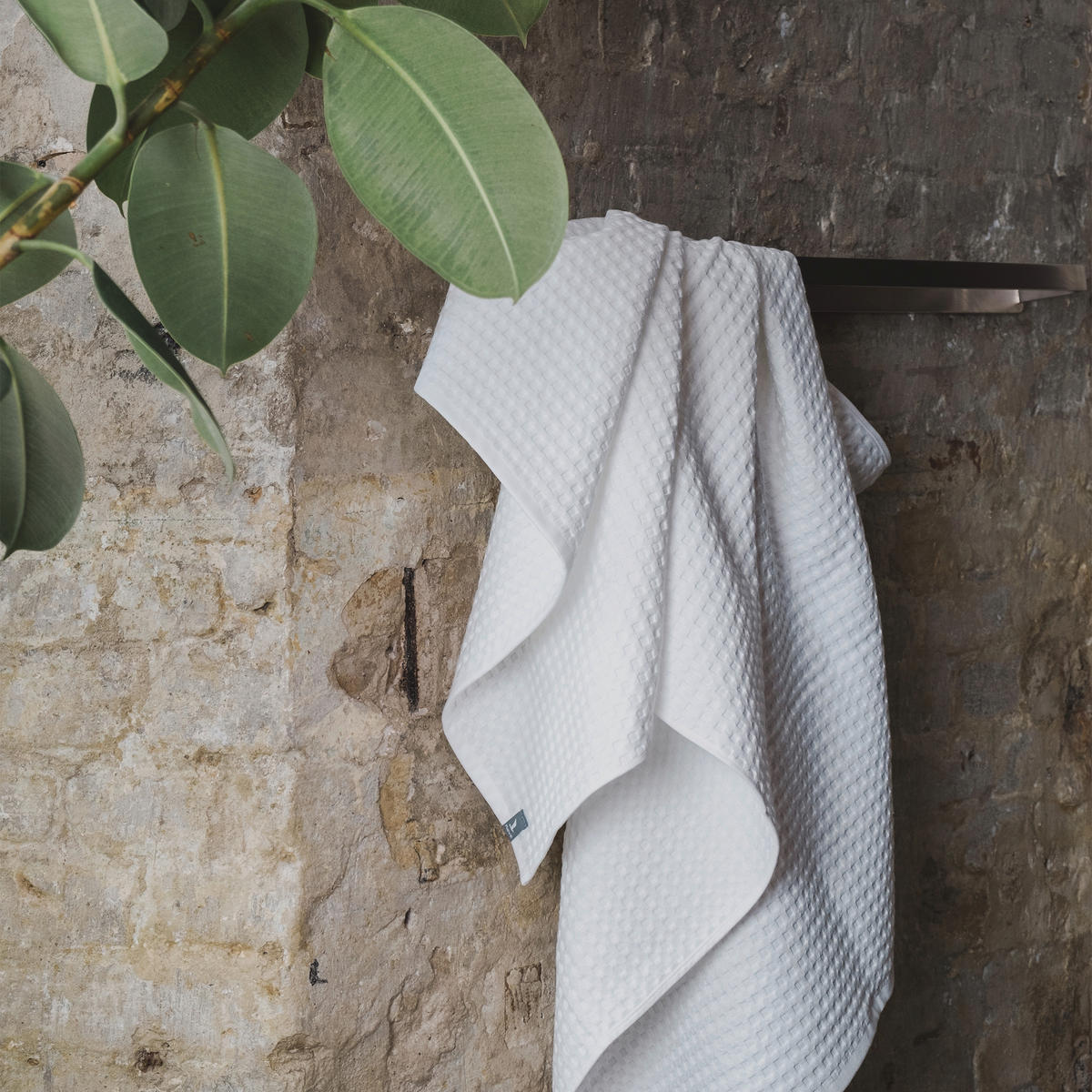 DUSCHTUCH PIQUEE 70/140 cm  - Beige, Basics, Textil (70/140cm) - Moeve