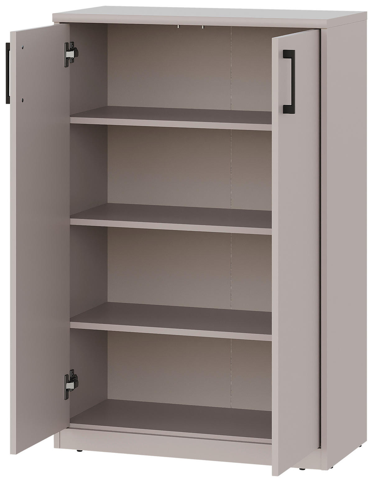 COMODĂ 72/110/36 cm  - cașmir/negru, Basics, plastic/material pe bază de lemn (72/110/36cm) - Xora