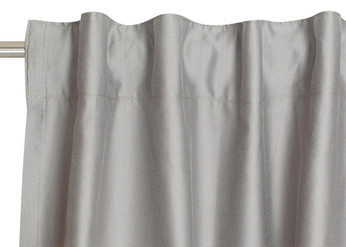 FERTIGVORHANG blickdicht  - Grau, Basics, Textil (130/250cm) - Schöner Wohnen