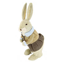 DEKOHASE   - Blau/Creme, Basics, Naturmaterialien/Textil (14/45/17cm)