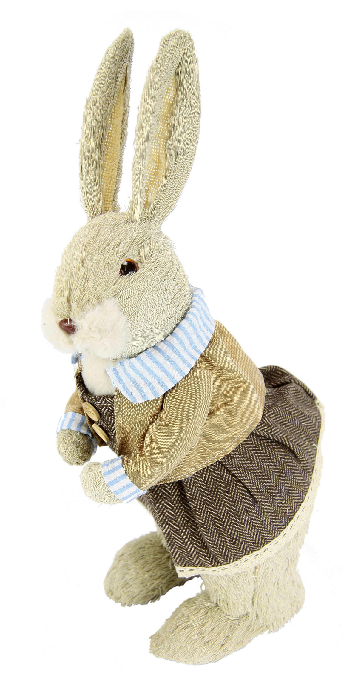 DEKOHASE   - Blau/Creme, Basics, Naturmaterialien/Textil (14/45/17cm)