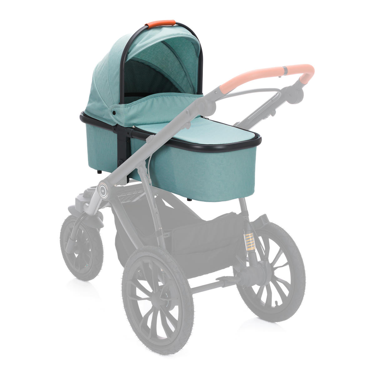 JOGGER Set Jogger Run  - Salbeigrün/Schwarz, Basics, Textil/Metall (125/57/107cm) - Fillikid