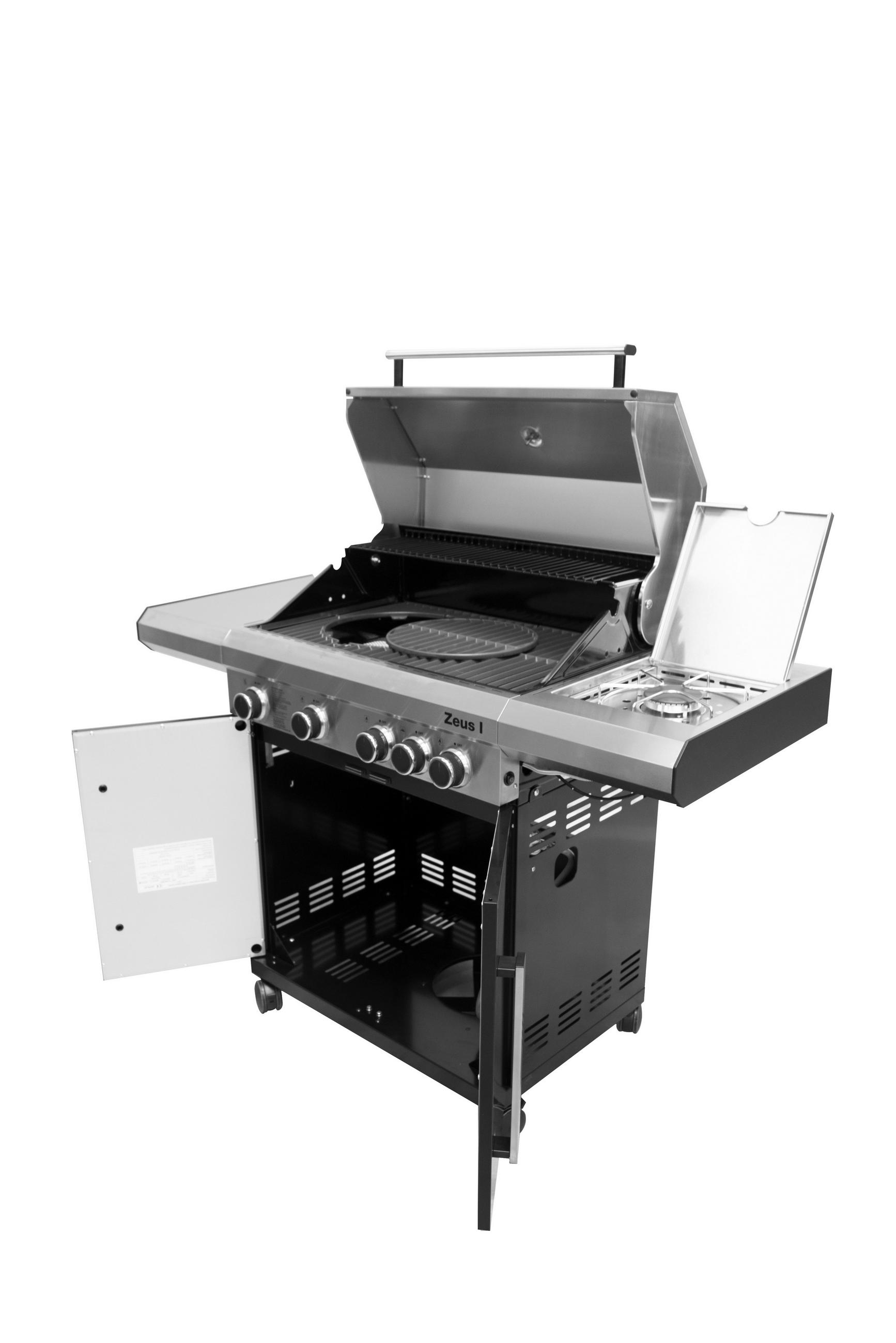 GASGRILL  Schwarz, Silberfarben  - Silberfarben/Schwarz, Basics, Metall (138/118/60cm) - Homeware