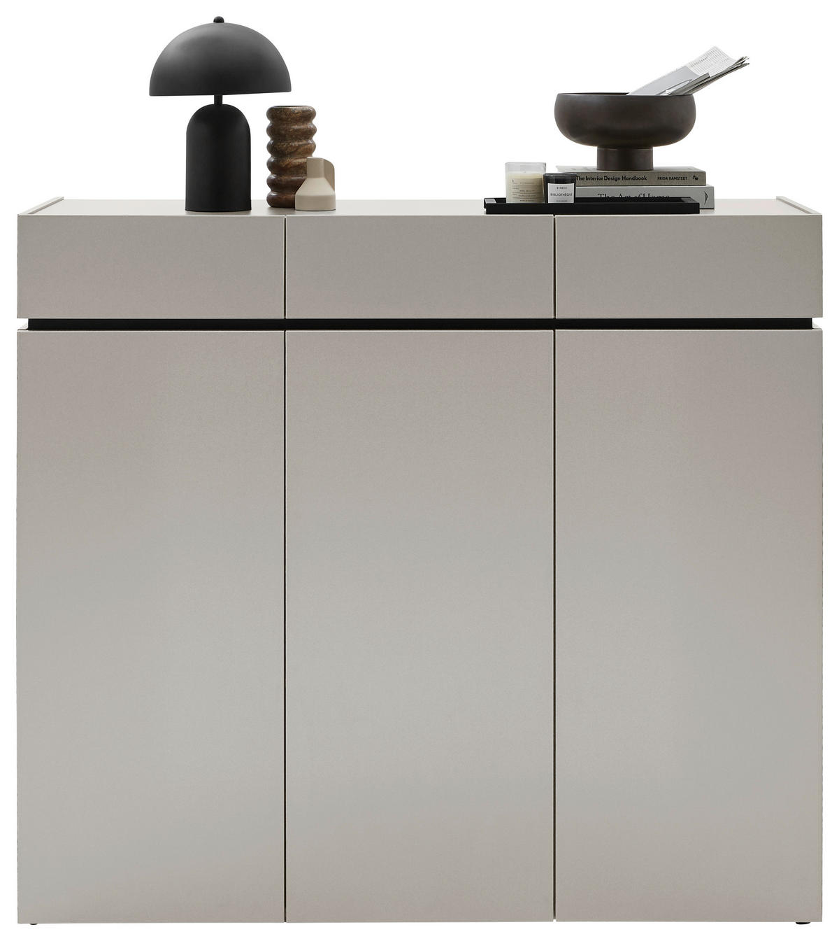 SCHUHSCHRANK  in 135/121/40 cm  - Kaschmir/Schwarz, Design, Holzwerkstoff/Kunststoff (135/121/40cm) - Voleo