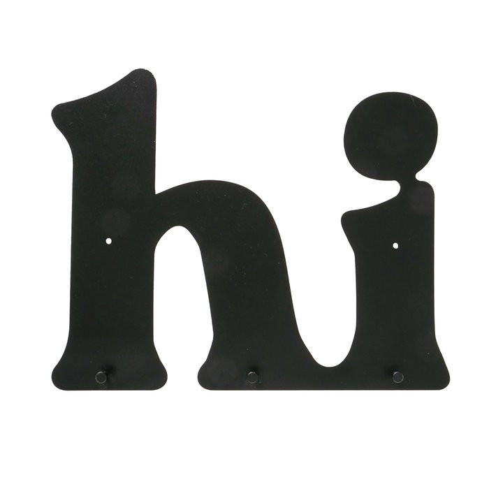 Boltze Home Garderobenhaken Schwarz 38x30x2 cm