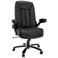 CHEFSESSEL  in Lederlook Schwarz  - Schwarz, MODERN, Leder/Kunststoff (85/122/82cm) - MID.YOU