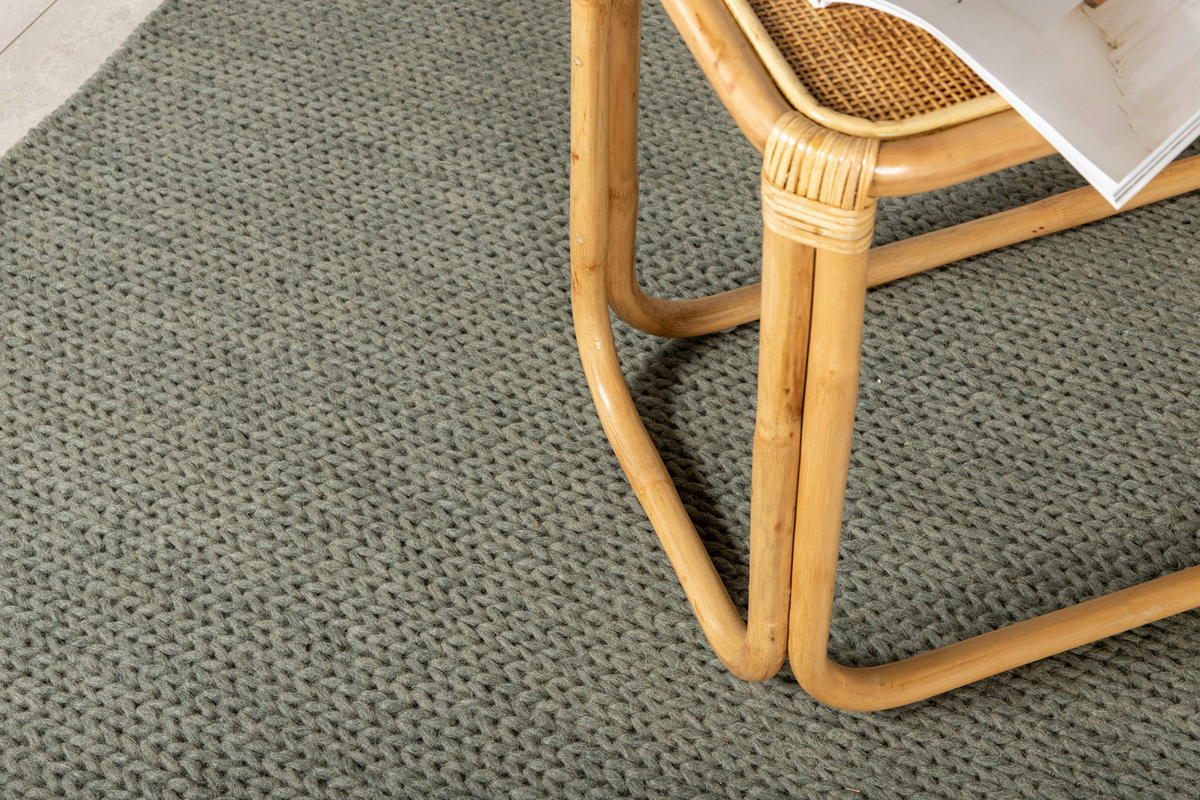 FLACHWEBETEPPICH 250/350 cm Hellgrün  - Hellgrün, LIFESTYLE, Textil (250/350cm) - P & B