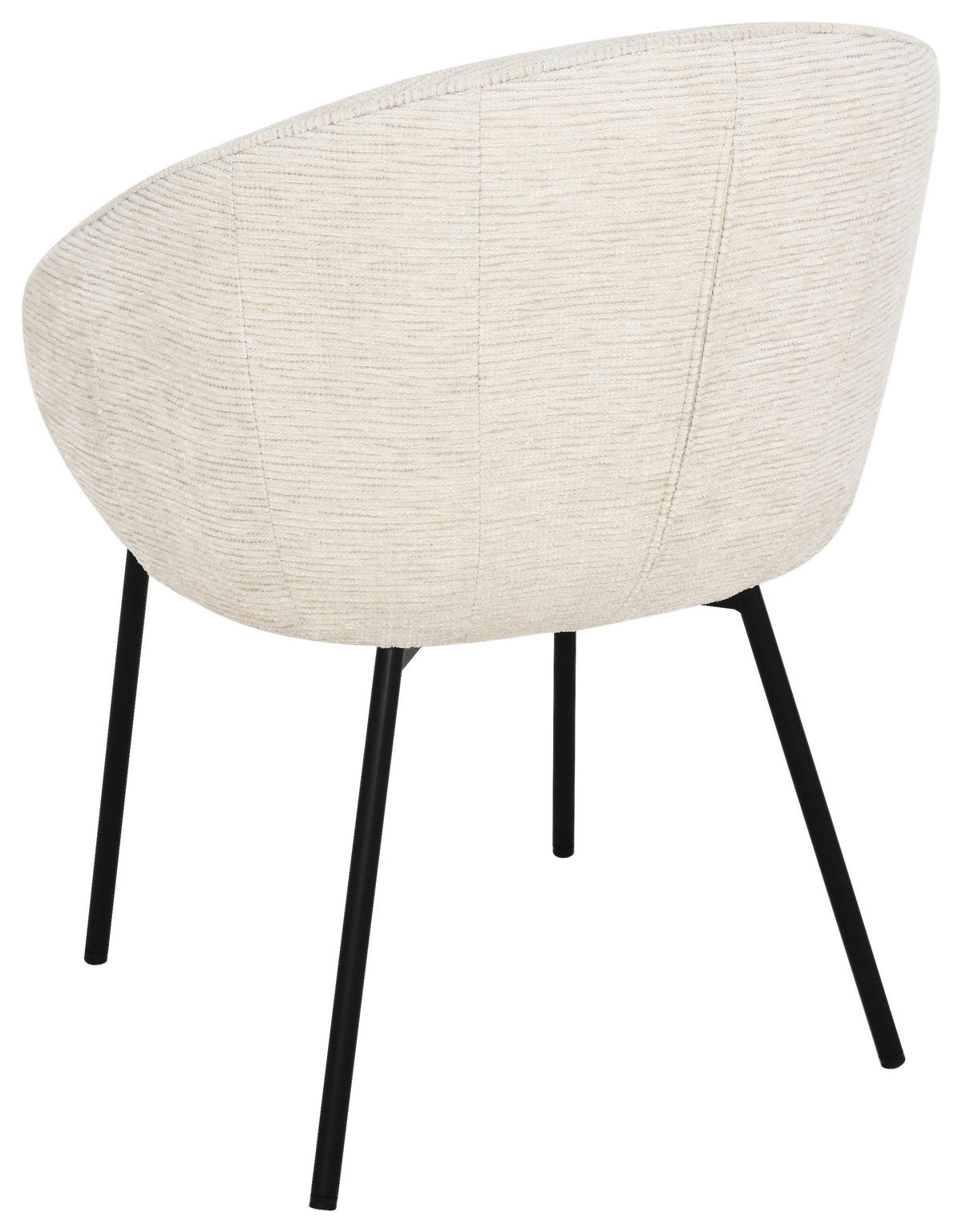 ARMLEHNSTUHL  in Eisen Leinenoptik  - Beige/Schwarz, Basics, Holz/Textil (60/81/62cm) - Livetastic