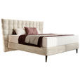BOXSPRINGBETT 180/200 cm  in Creme  - Creme/Schwarz, Design, Holz/Holzwerkstoff (180/200cm) - Esposa