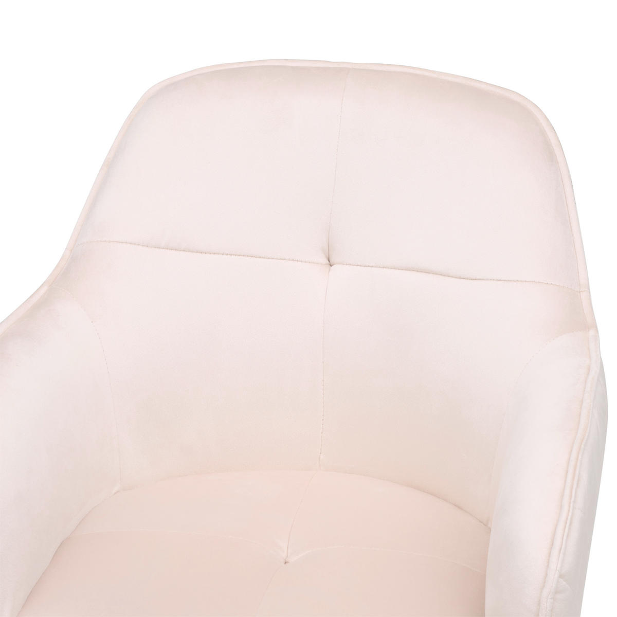 VRTLJIVI STOL kovina, tekstil bež, črna  - črna/bež, Moderno, kovina/umetna masa (58/82/90/62cm) - MID.YOU