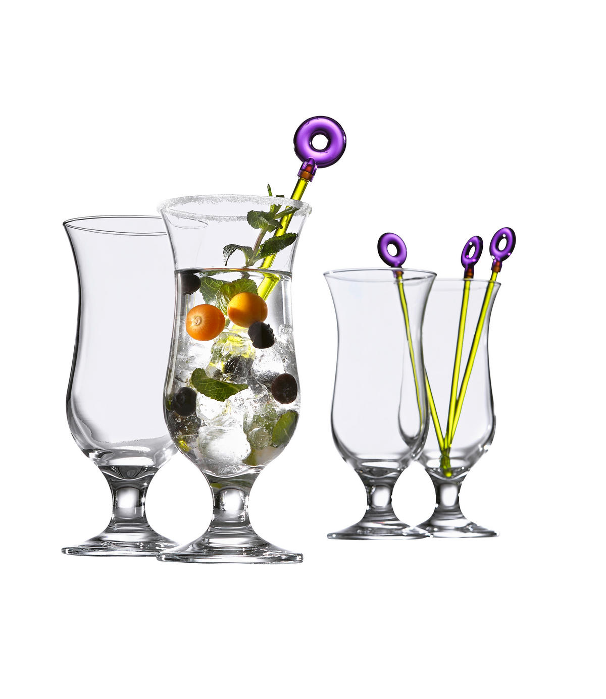 POHÁRKÉSZLET Riva 8 részes  - áttetsző, Trend, Üveg (420ml) - Leonardo